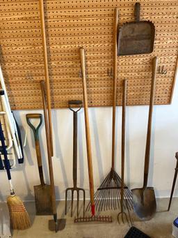 lawn tools, chairs