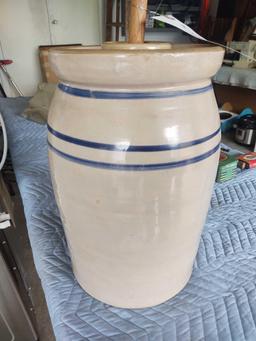Marshall Pottery #4 Banded Butter Churn Crock