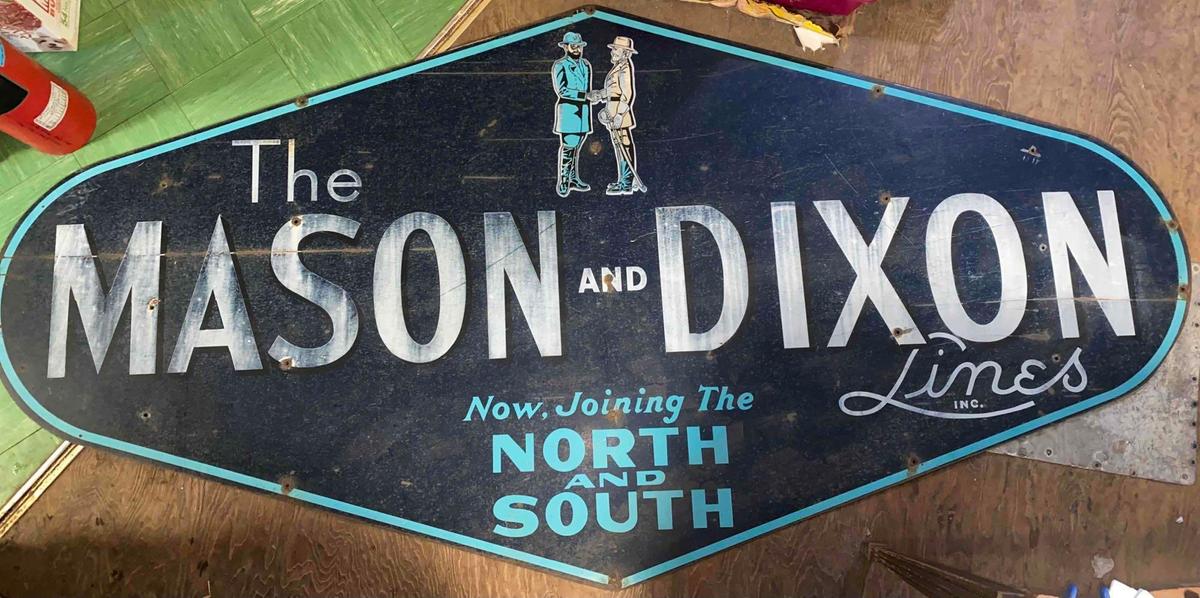 Mason and Dixon Lines Porcelain Sign