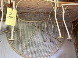 Vintage Metal Patio Table and Chairs