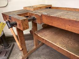 antique woodworking bench