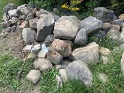 large pile of landscape stone