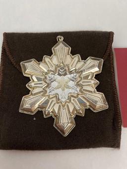 Gorham Sterling Silver Snowflake Ornament