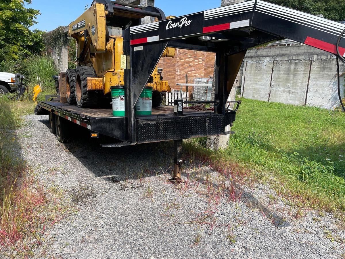 corn pro gooseneck trailer 16ft with 4ft beaver tail