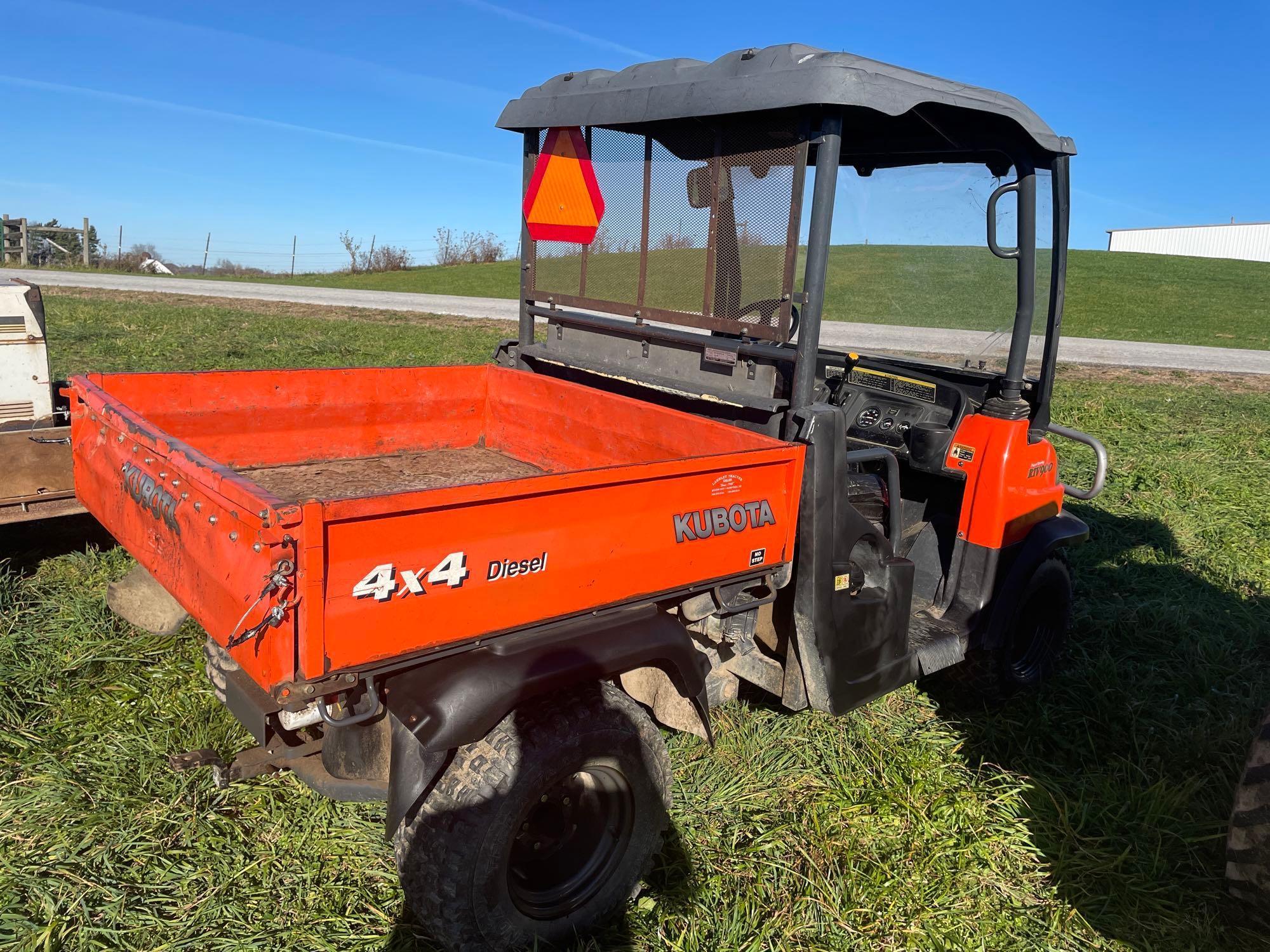 2004 kubota rtv 900 diesel elec dump