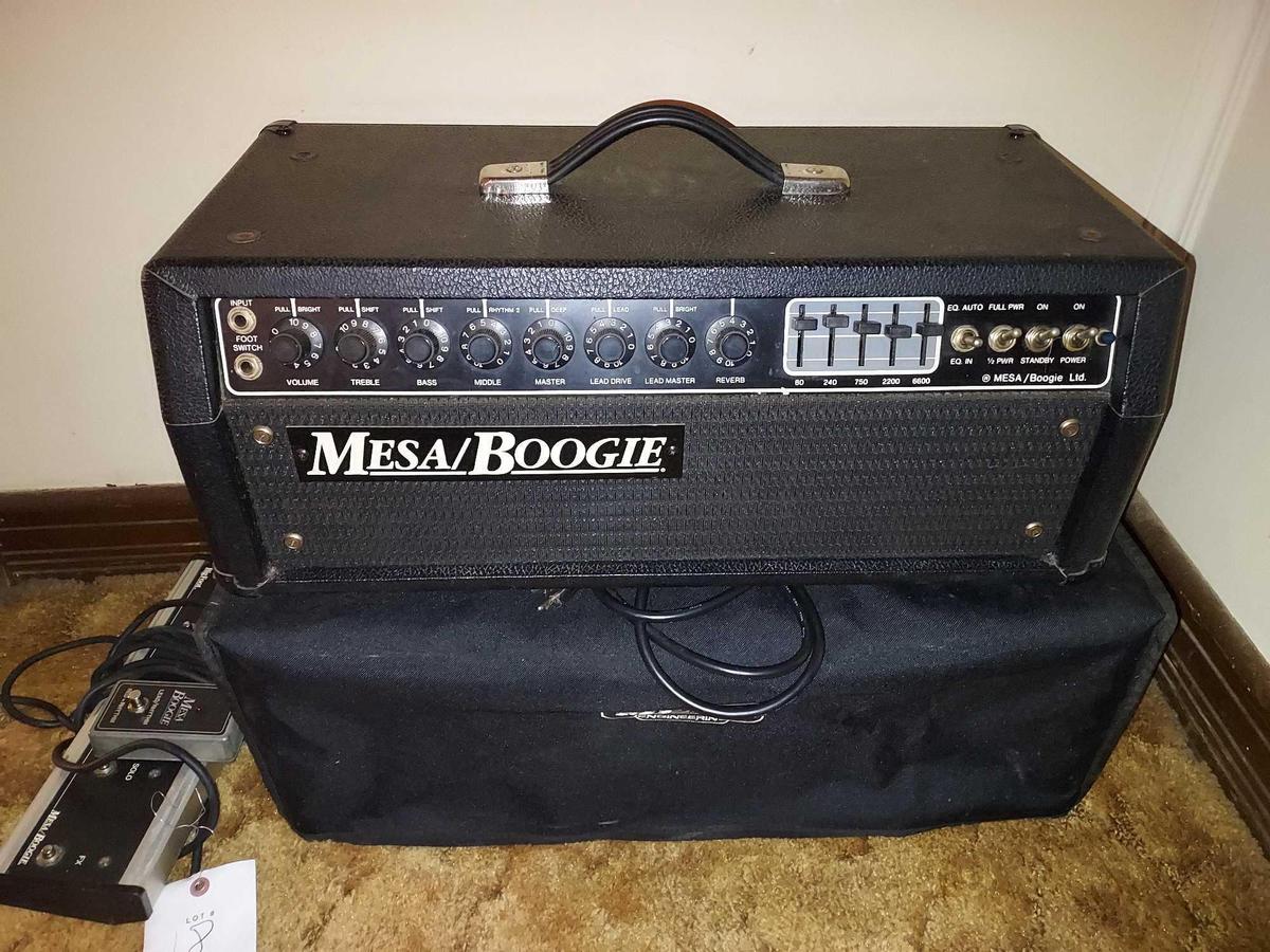 2 Mesa/Boogie Amplifier Tops w/ Foot Pedals
