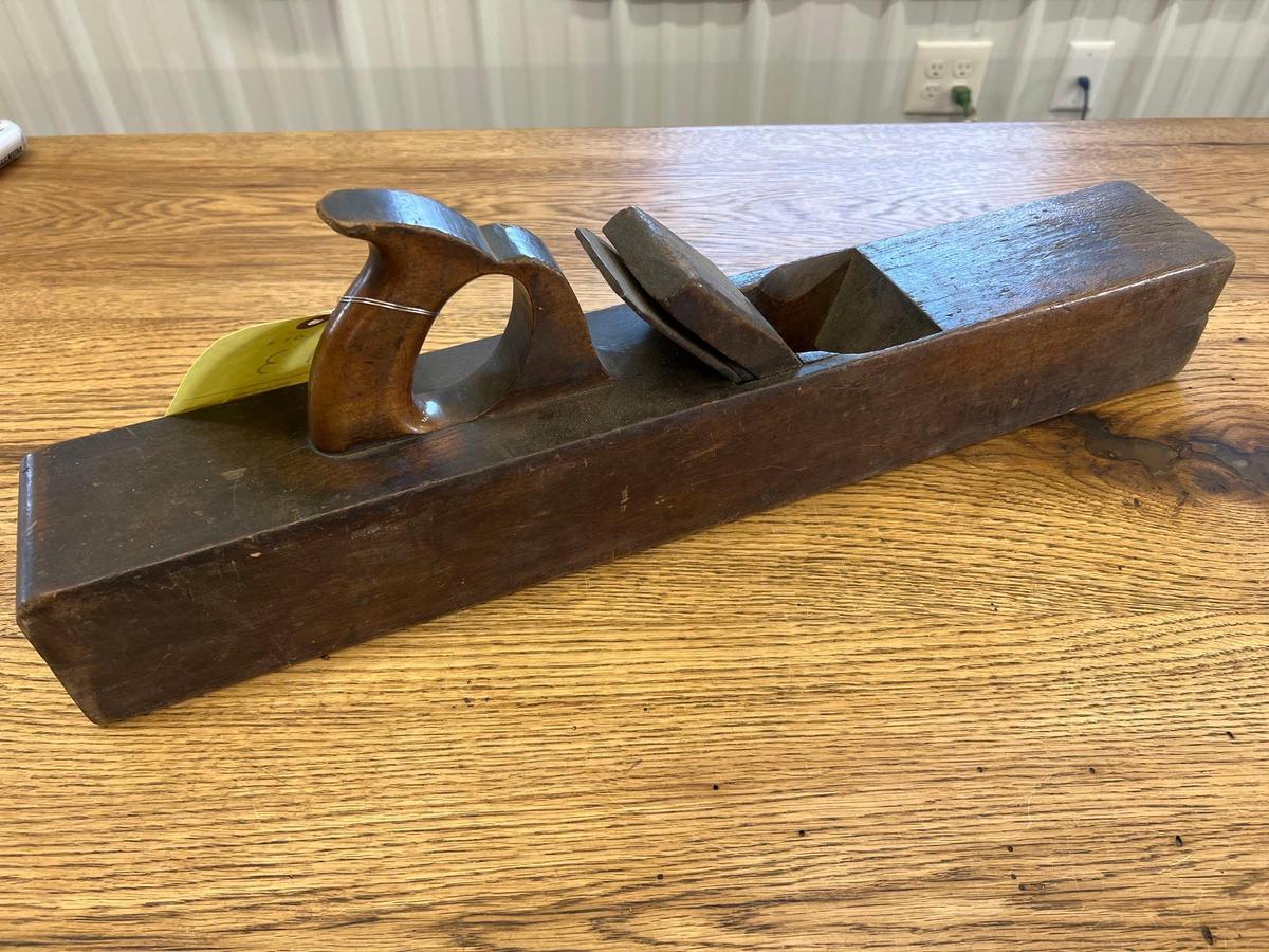 Early Wood Hand Plane, 22in Long