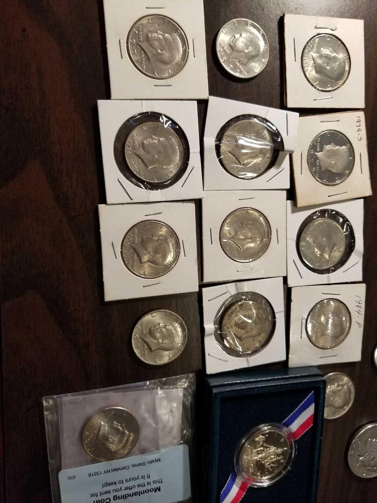 Collector halves, $7.50 face