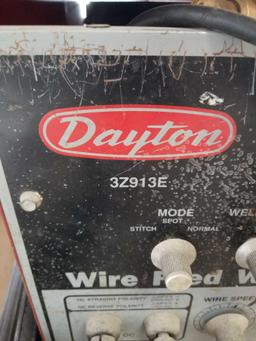 Dayton wire feed welder on cart