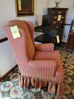 King Hickory Upholstered Wingback Chair