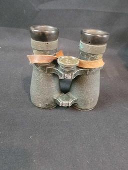 Vintage German Field Glasses Binoculars with case