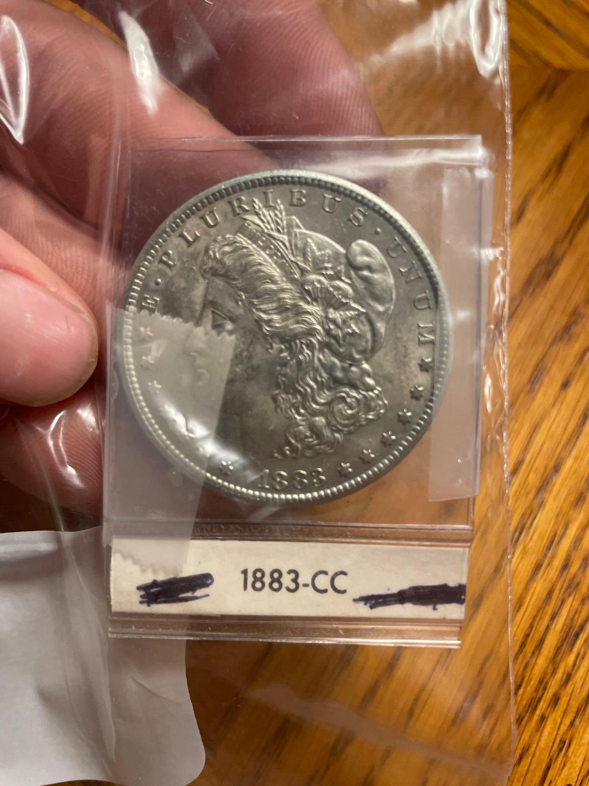 Morgan Silver dollar 1883-CC