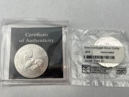 2015 & 2016 US Silver Eagle .999 Silver bid x 2