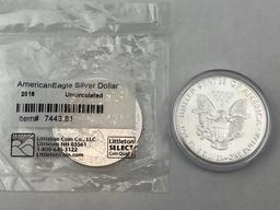 2015 & 2018 US Silver Eagle .999 Silver bid x 2