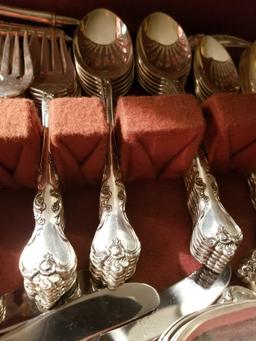 Reed and Barton quality sterling flatware, serves 12, 90 pcs, bid x 90