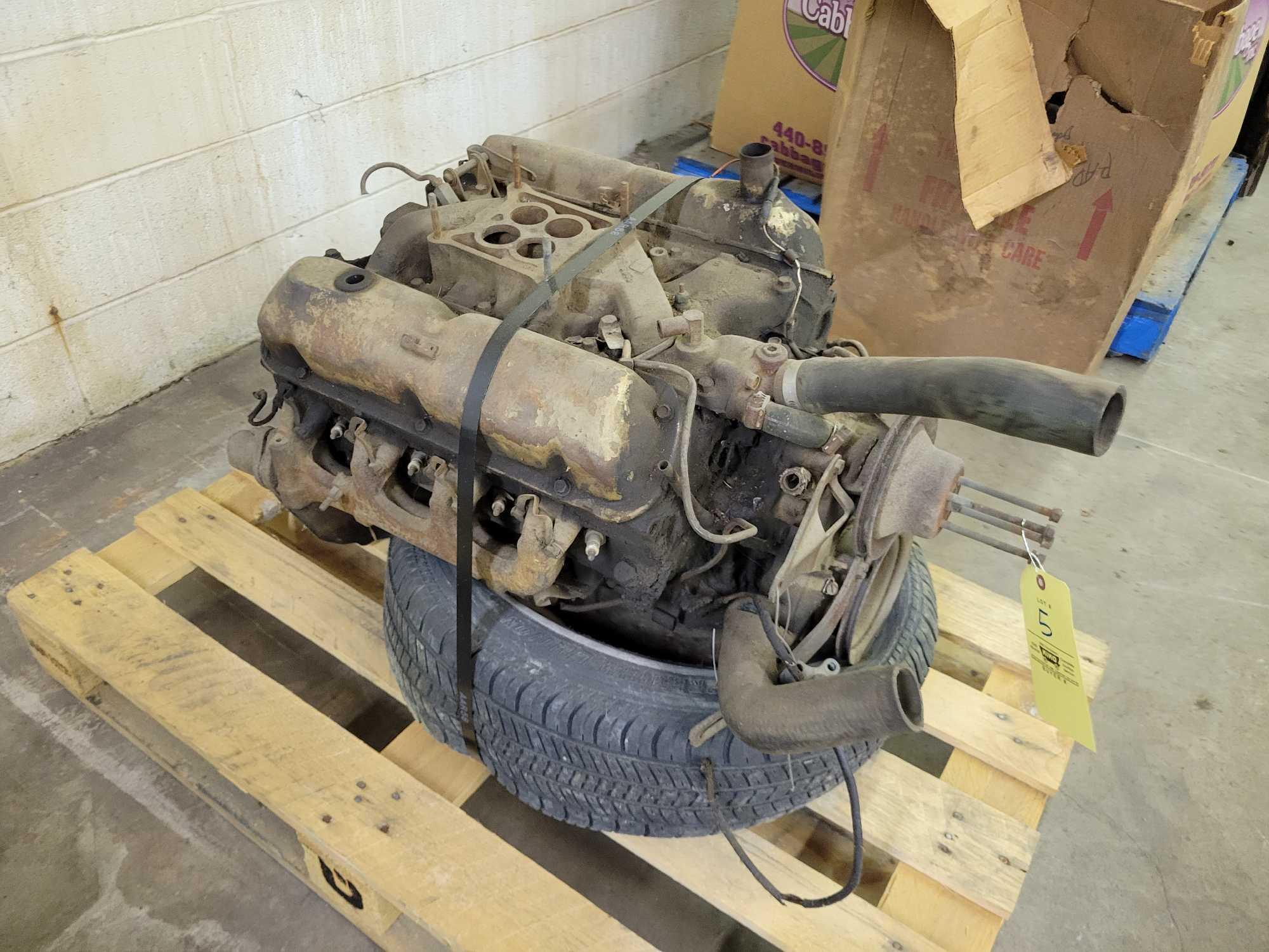 Ford V8 ohv with 4 barrel, no carburetor, no ignition with torque converter