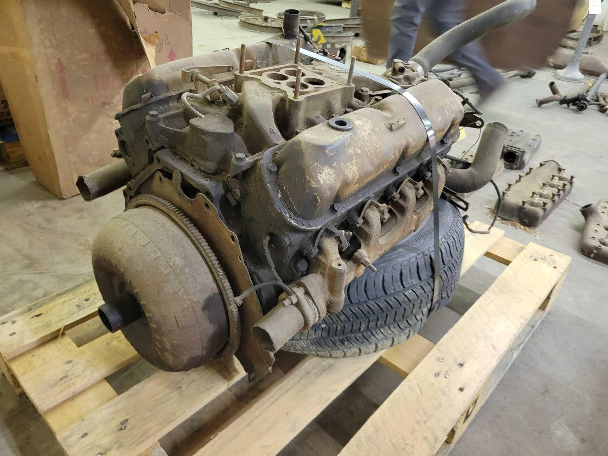 Ford V8 ohv with 4 barrel, no carburetor, no ignition with torque converter