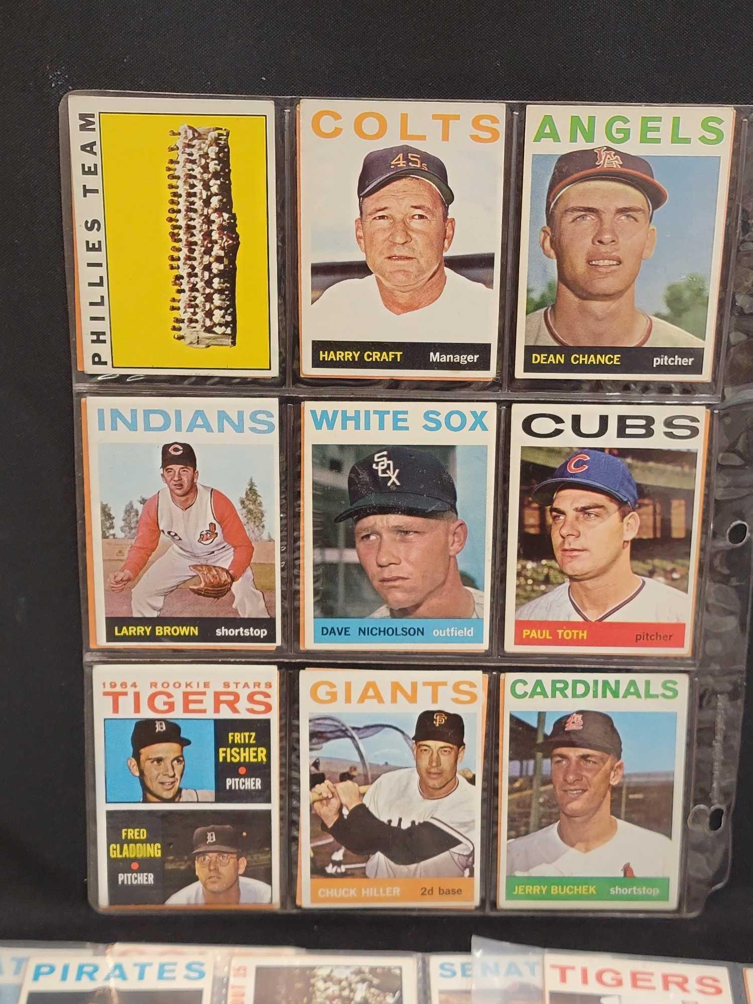1964 Topps Baseball 200 different cards partial set Leaders Stars RCs Team cards