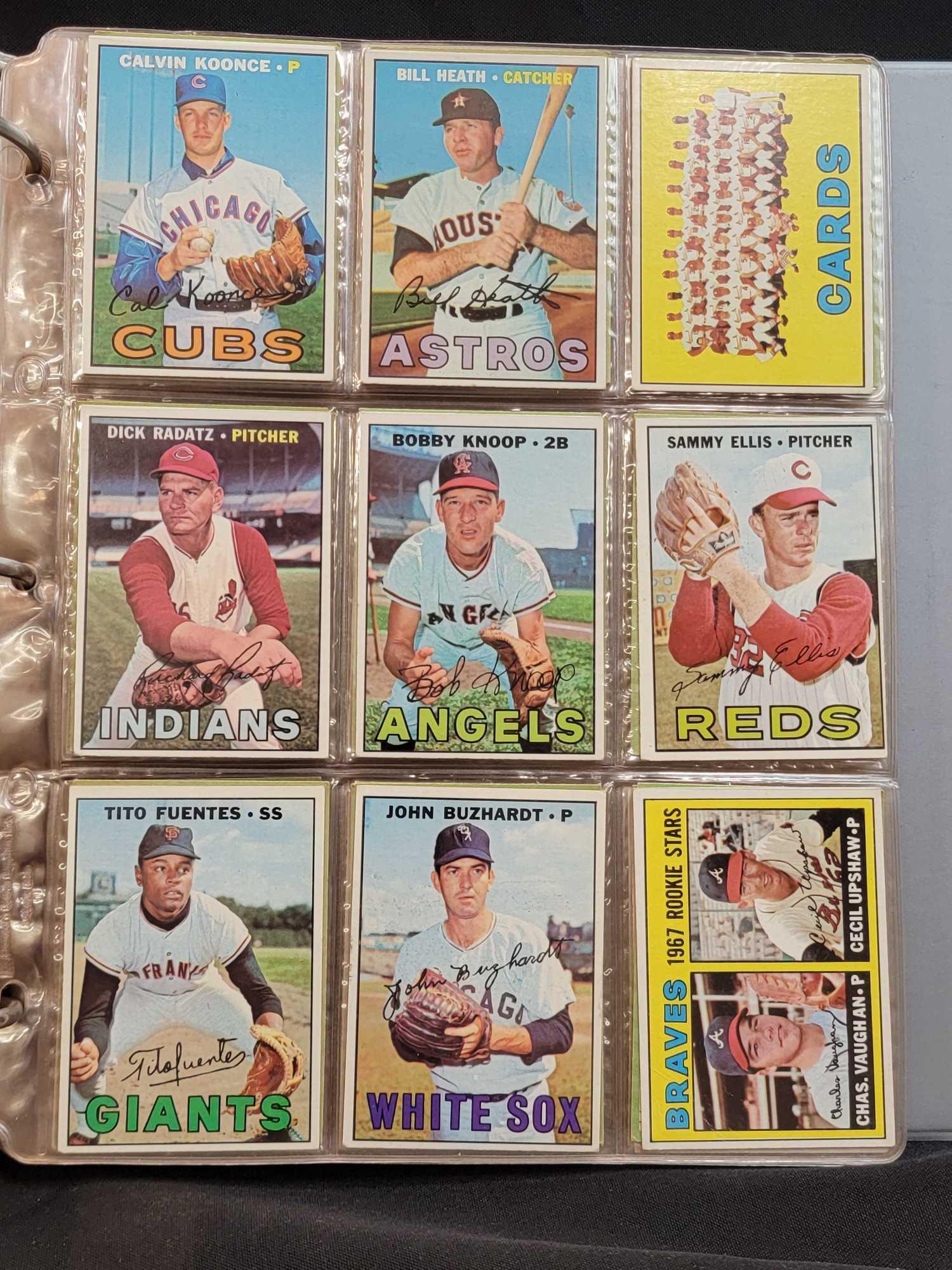 1967 Topps Baseball 320 different cards partial set HOFers Stars RCs Leaders in binder