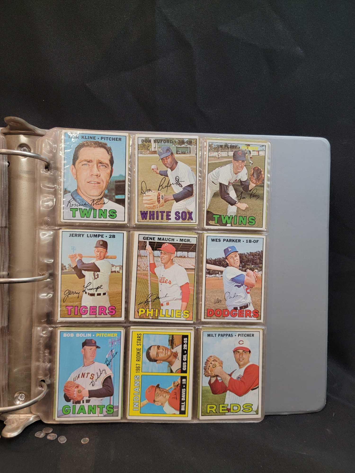 1967 Topps Baseball 320 different cards partial set HOFers Stars RCs Leaders in binder