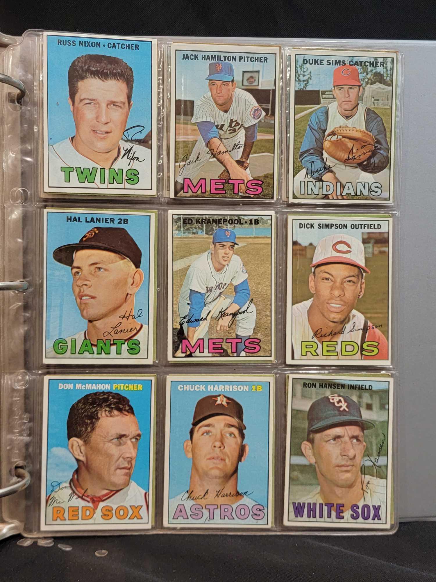 1967 Topps Baseball 320 different cards partial set HOFers Stars RCs Leaders in binder