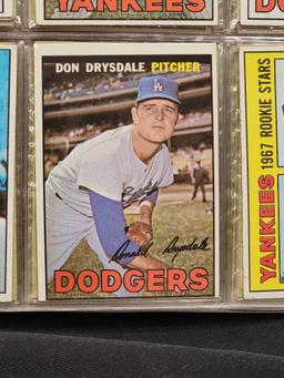 1967 Topps Baseball 320 different cards partial set HOFers Stars RCs Leaders in binder