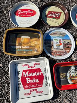 (8) Vintage Metal Beer Trays