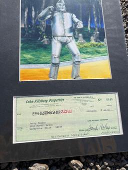 Jack Haley and Jamie Lee Curtis Signed Checks