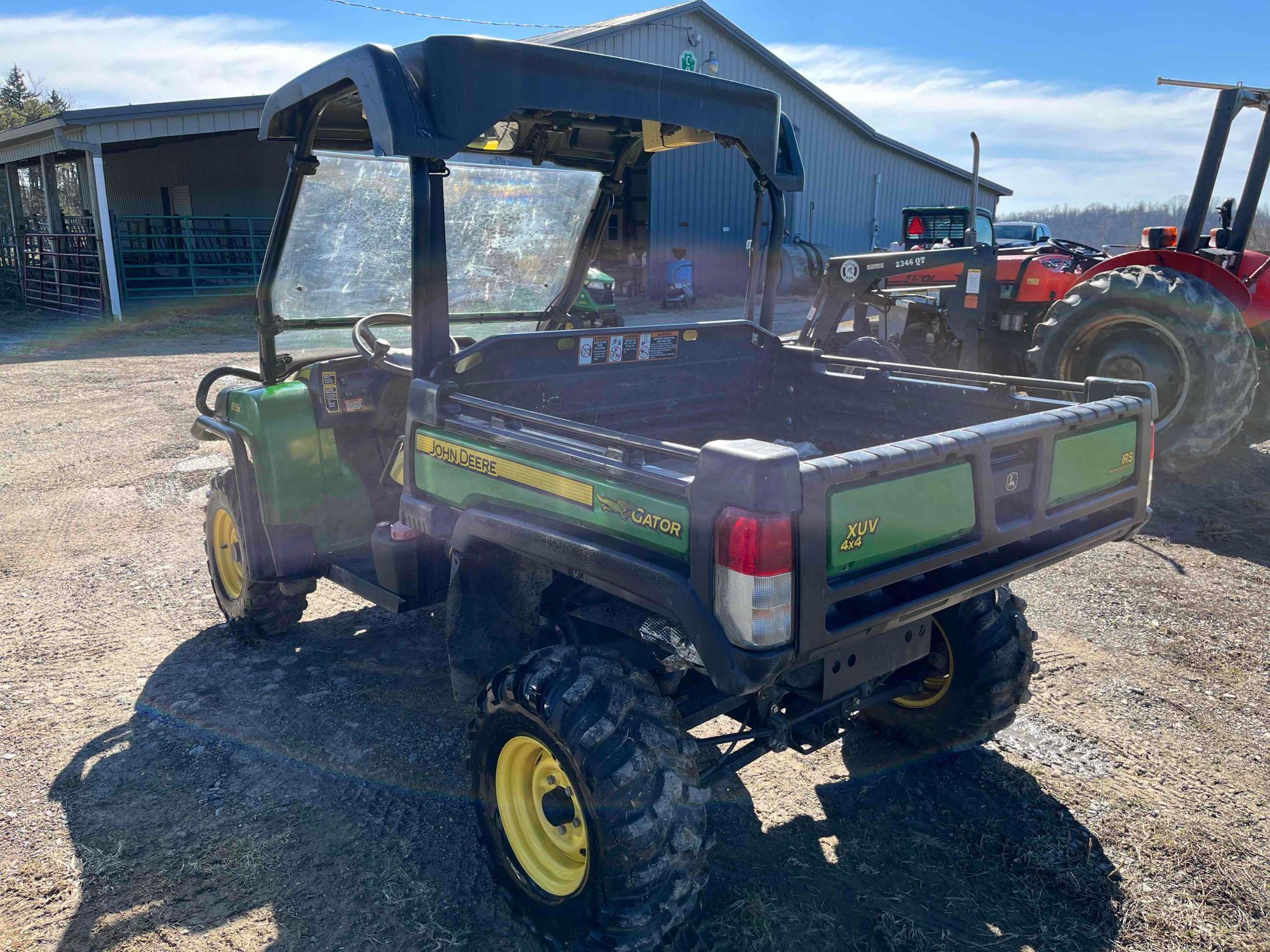 2011 John Deere 855D Gator W/6Ft Snowplow