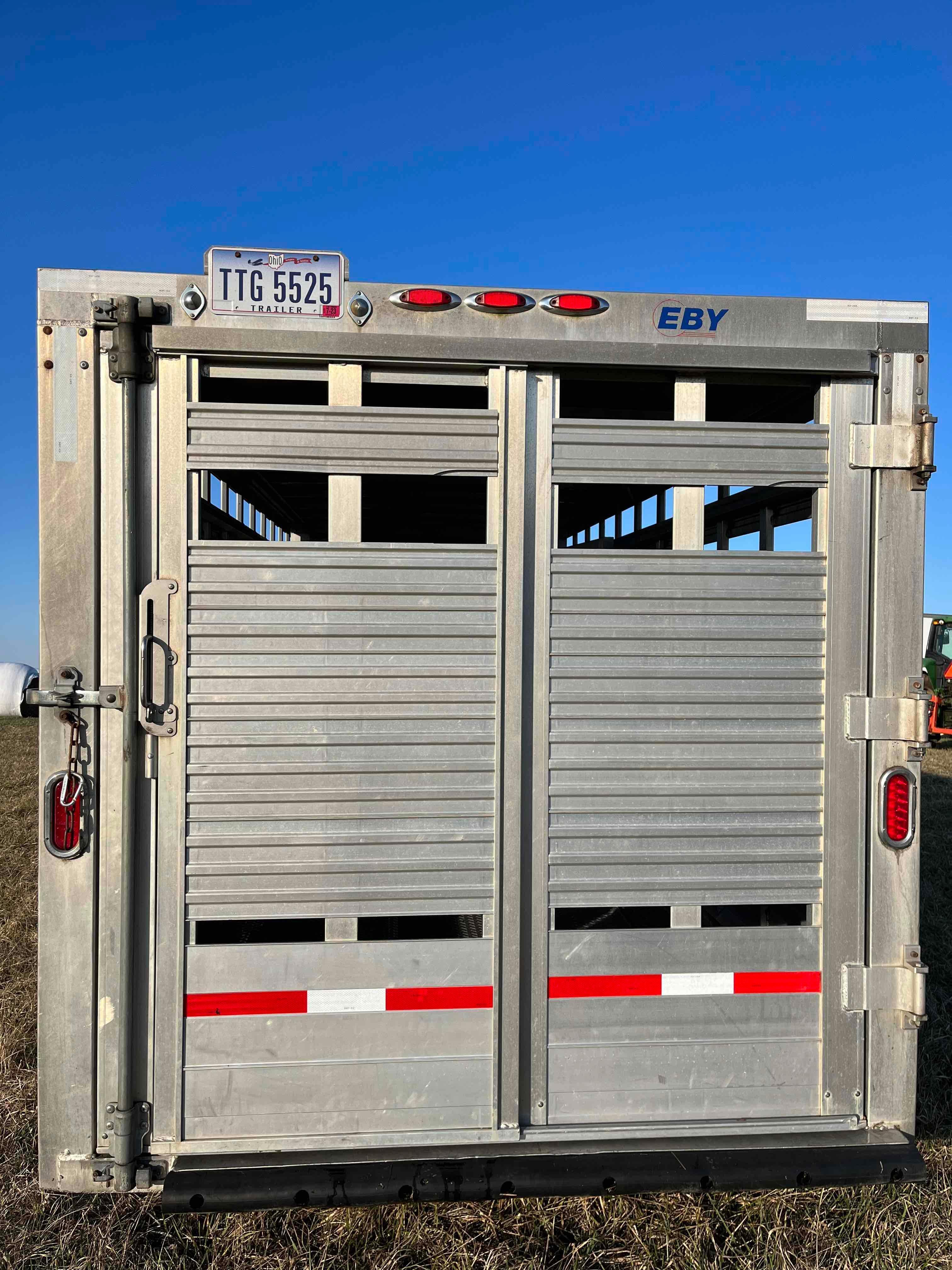 2011 Eby Maverick 7FT BY 24FT Aluminum Gooseneck Livestock Trailer