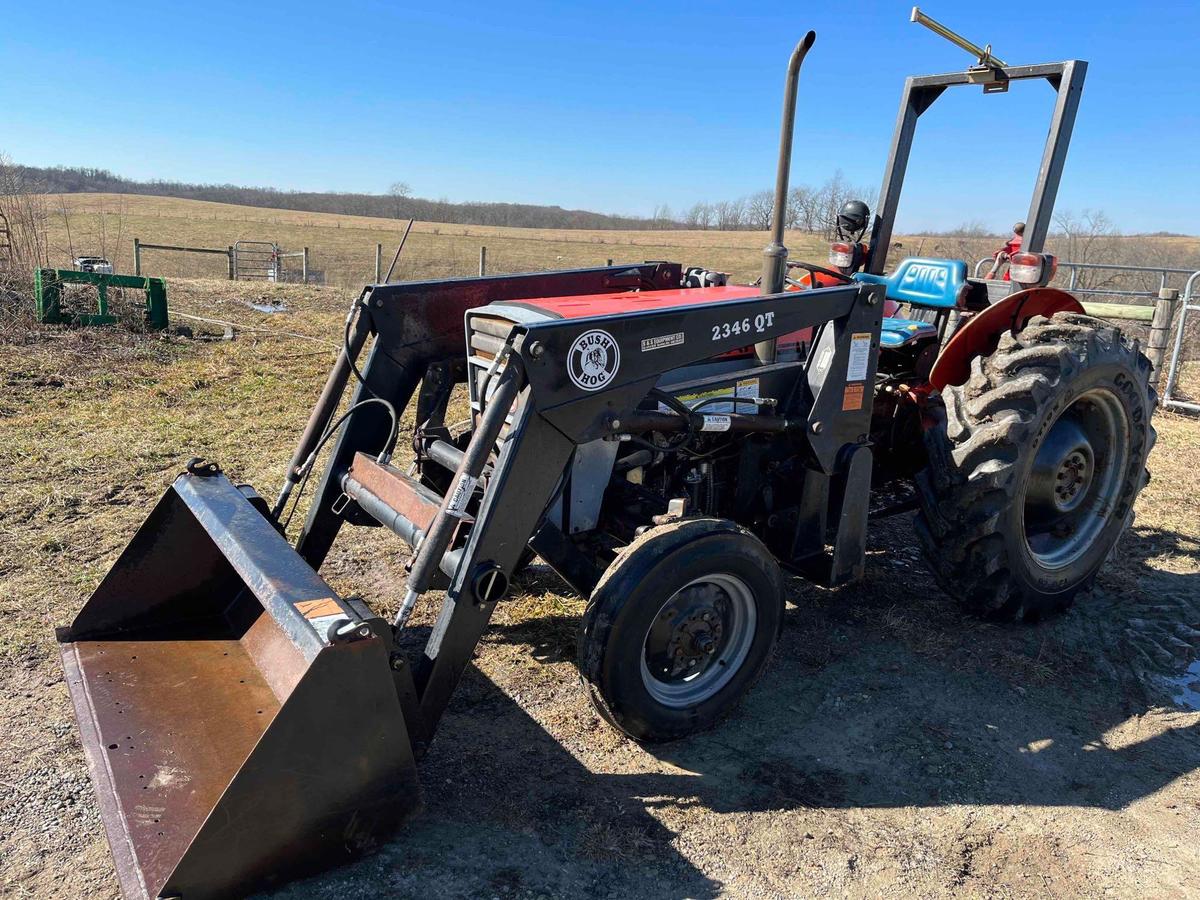 Tafe 45DI Bush Hog 2346 Loader Tractor