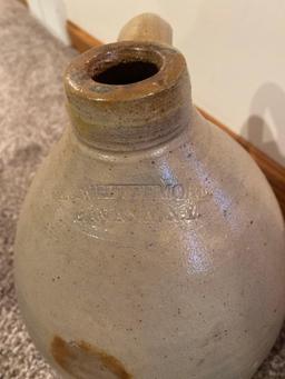 Stoneware Jug marked Whittemore Havana NY