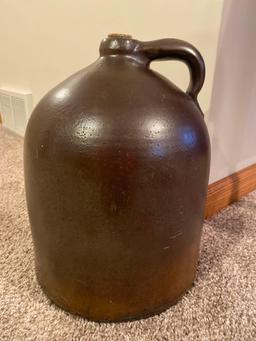 Large Brown Stoneware Jug - 3 gal