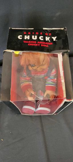 Spencers Bride of Chucky doll in box