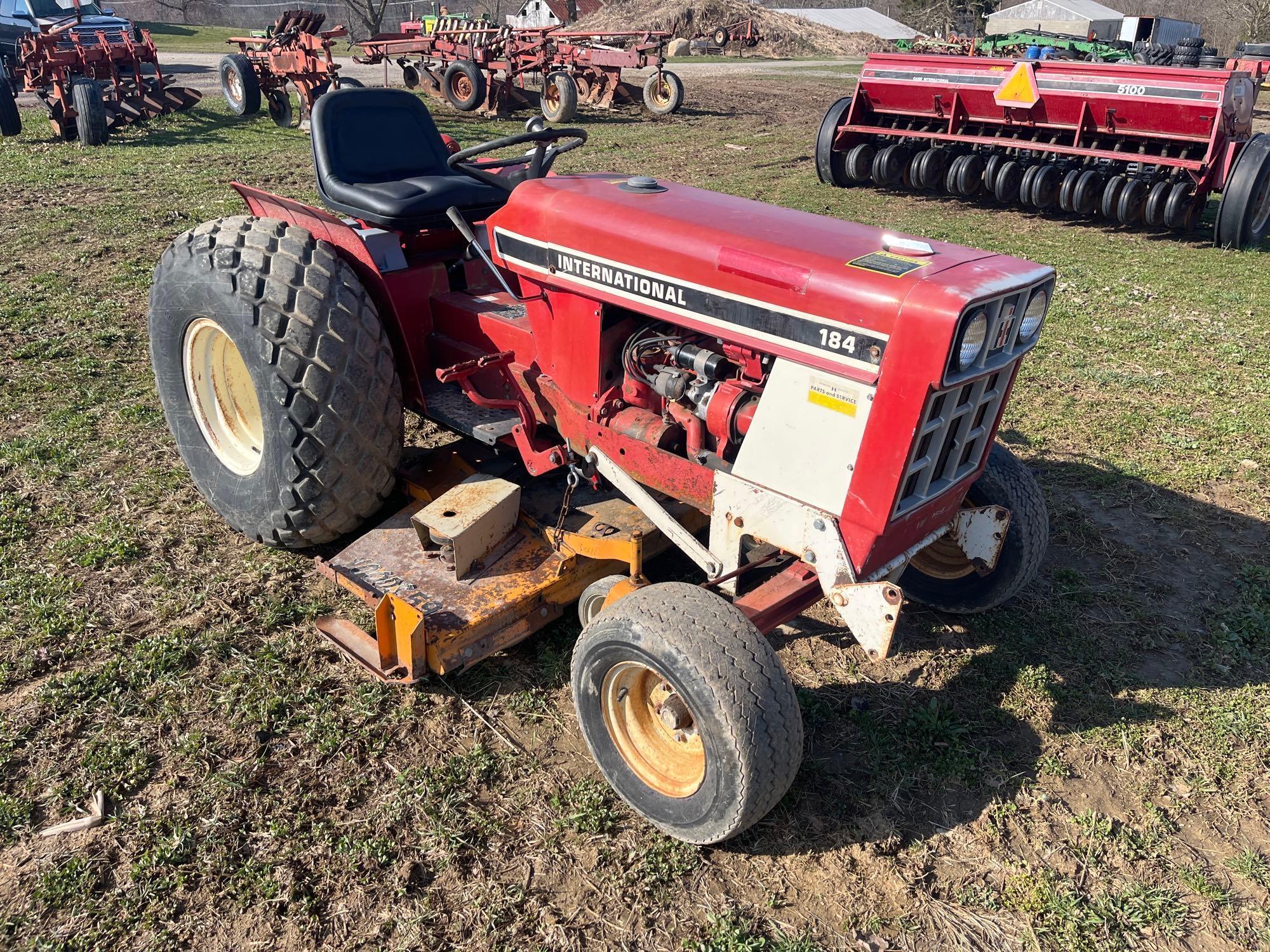 IH 184 Cub Lo-Boy w/ Mower Deck & Blade