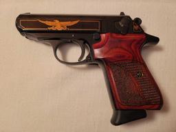 Walther. 380 acp semi auto handgun with case