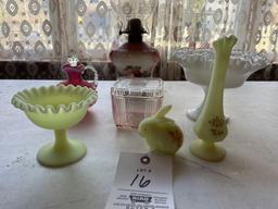 GLASSWARE OIL LAMP FENTON