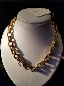 14k yellow gold link necklace
