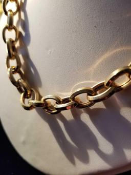 14k yellow gold link necklace