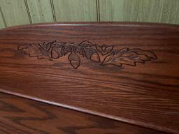 Lift Top Oak Blanket Chest