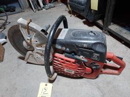 Dolmar PC-7335 Concrete Saw w/ Wood Box of Blades & more