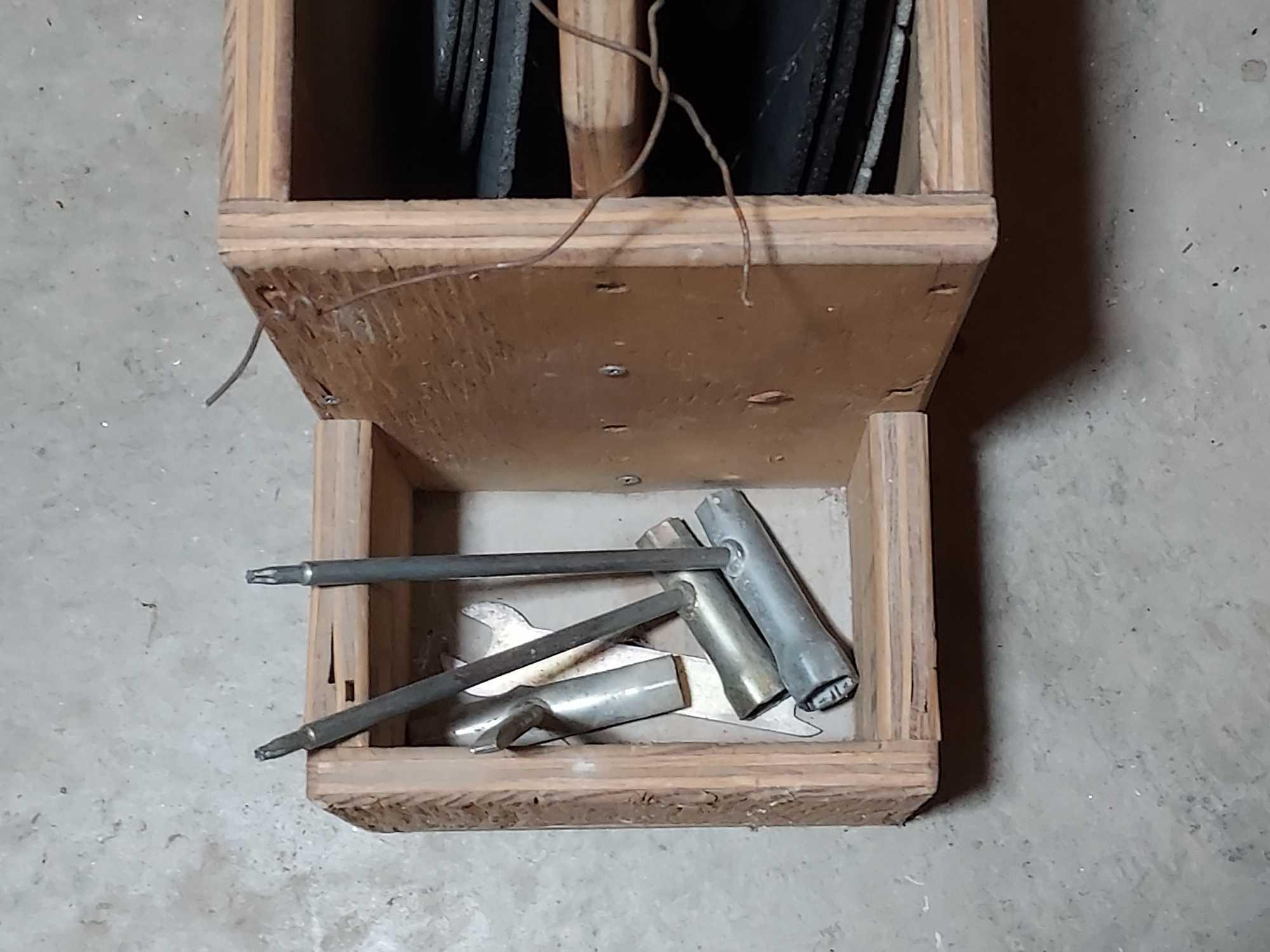 Dolmar PC-7335 Concrete Saw w/ Wood Box of Blades & more