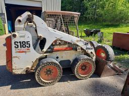 Bobcat S185 Turbo Skid Steer w/ Bucket & Extra Tire Set