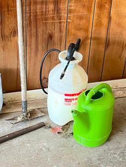 Yard Tools,2 sprayers & plastic watering cans