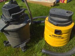 Two Shop Vacs Vacuums Genie 10 gal and Sears