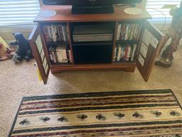 Wooden Tv stand (contents not included)