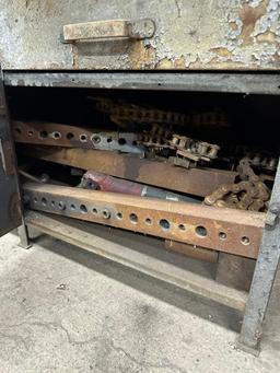 metal tool cabinet & contents