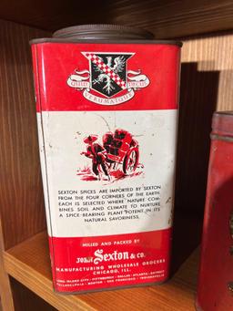 Big Sioux Biscuit and Sexton Tins