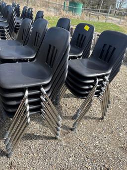 5 plastic Folding tables & 30 stack chairs