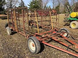 Homemade 24 ft pull-type harrow with cylinder